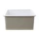 preview thumbnail 8 of 10, Highpoint Collection 16 Inch Square Fine Fireclay Kitchen Prep or Bar Sink - 18 x 18 x8.5 inches