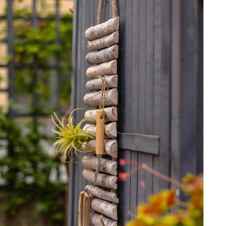 RusticReach Rustic Wood Ladder Wall Décor Tool Organizer