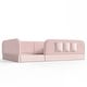 preview thumbnail 124 of 124, Twin/Full/Queen Teddy Fleece Floor Bed with Upholstered Safety Rails and Pocket