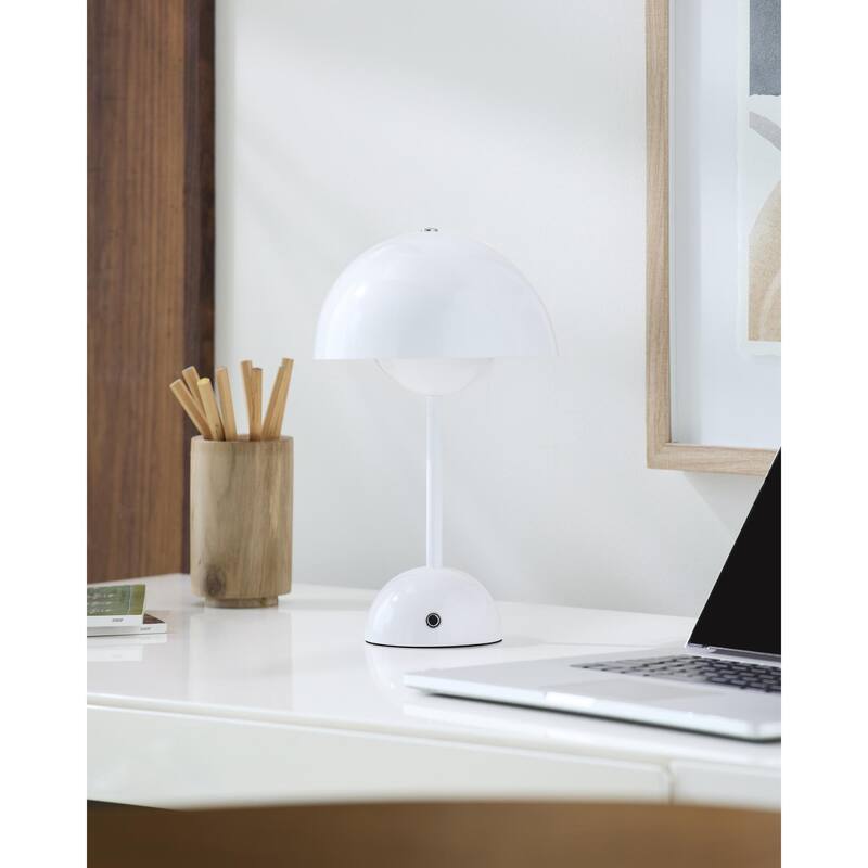 Livabliss Mayotte Modern & Contemporary Accent Table Lamp - White