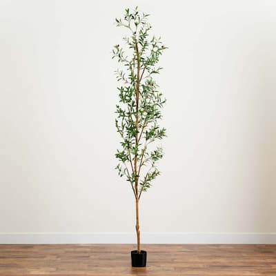 Potted Olive Artificial Tree - 9' - Green