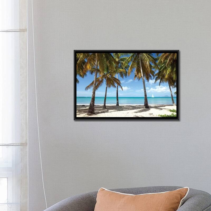 iCanvas "Sail Boat In The Caribbean Sea" by Matteo Colombo Framed Canvas Print