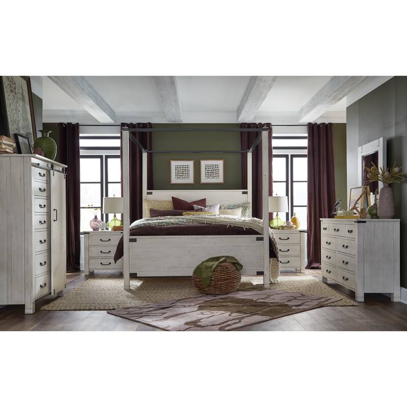 Magnussen Home Chesters Mill Alabaster Drawer Nightstand