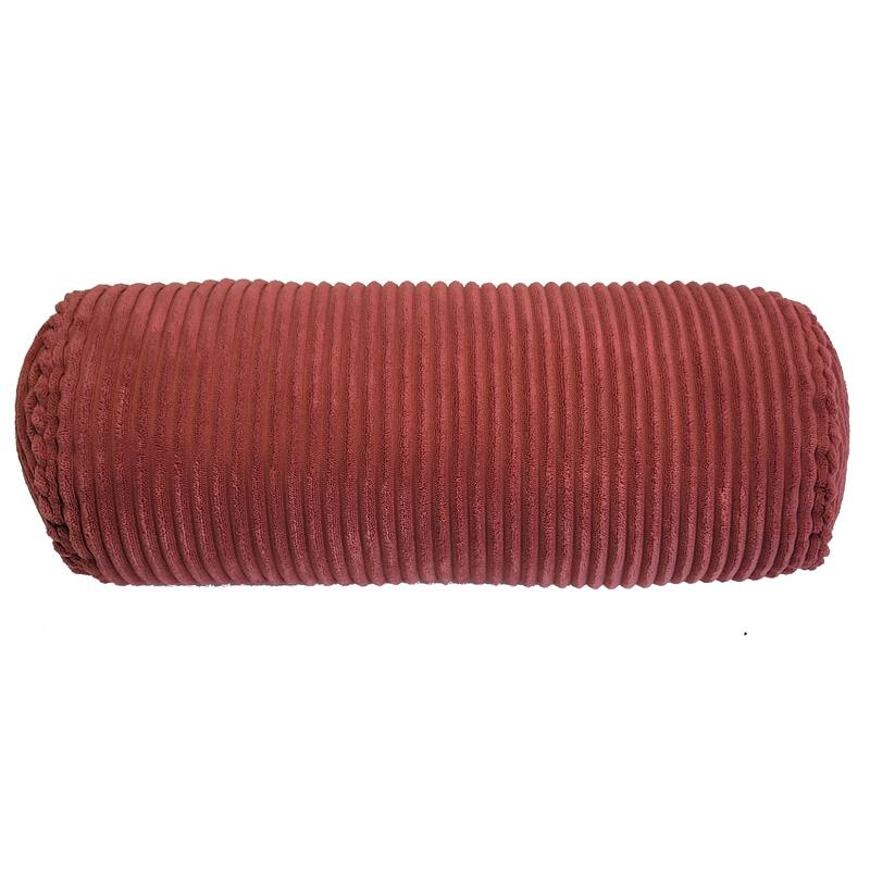 Edie At Home Bowery Corduroy Neckroll Decorative Throw Pillow 7x18 - Green
