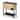 Light Brown Woodgrain Patio Rolling Cooler With Dust Cover