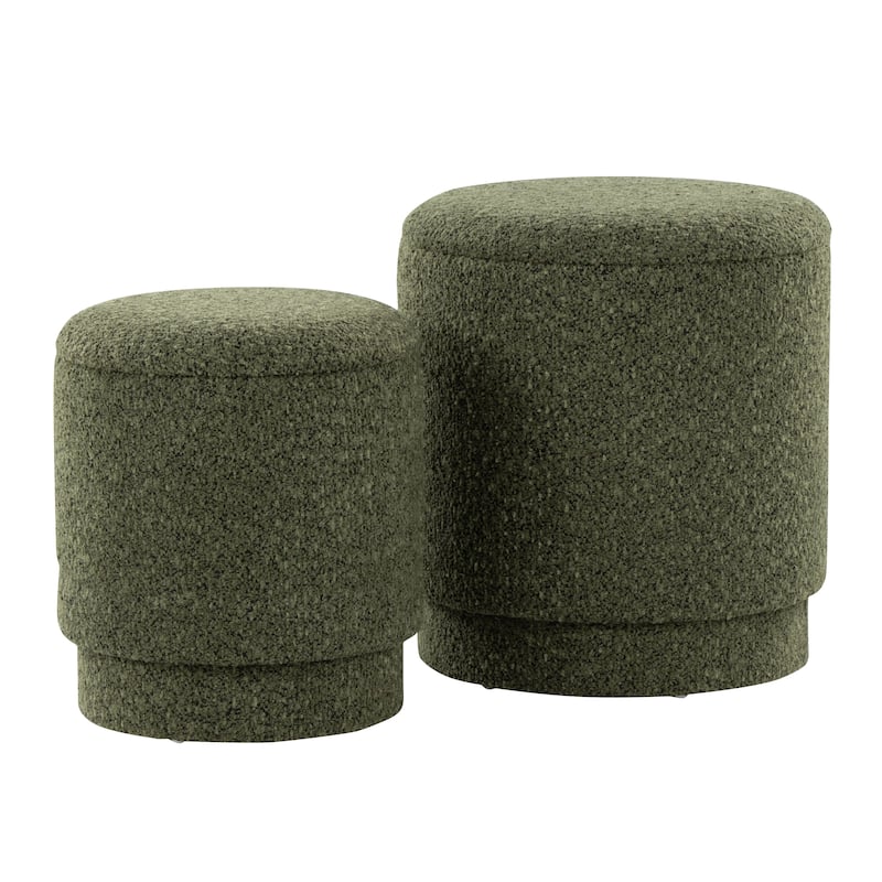 Carson Carrington Corday Upholstered Ottoman Set (Set of 2)