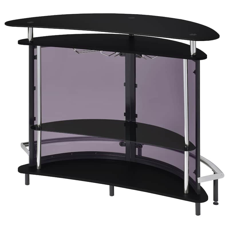 Amarillo Freestanding Glass Top Home Bar Wine Cabinet
