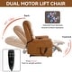 preview thumbnail 11 of 17, Dual Motor Power Lift Recliner Chair with Power-Remote & Heat Massage, Electric Leather Adjustable Reclining Sofa