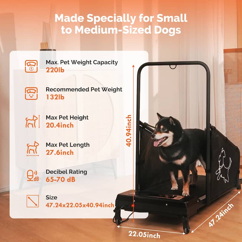 Dog Treadmill for Medium Dogs, Dog Pacer Treadmill for Healthy Fit Pets, Dog Treadmill Run Walk