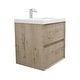 preview thumbnail 1 of 10, Selina 24" Wall Mounted Vanity with Single Sink - 24 Matte - Light Oak