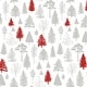 preview thumbnail 2 of 12, NextWall Winter Forest Christmas Peel and Stick Wallpaper 20.5 in. W x 18 ft. L - Grey & Red