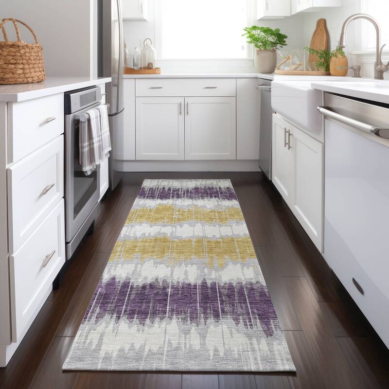 Machine Washable Indoor/ Outdoor Chantille Contemporary Ombre Rug
