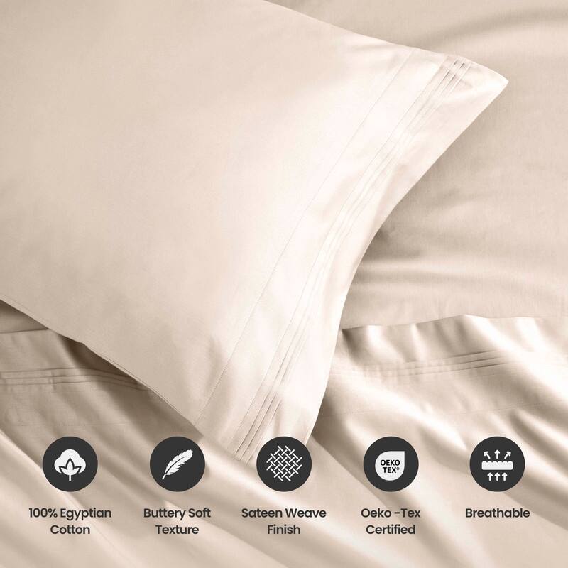 Blue Nile Mills Egyptian Cotton 1450 Thread Count Eco-Friendly Solid Sheet Set
