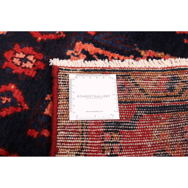 ECARPETGALLERY Hand-knotted Andelz Dark Navy Wool Rug - 3'5 x 7'1