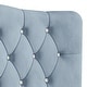 preview thumbnail 22 of 20, CraftPorch Velvet Button Tufted Curved Adjustable Headboard