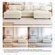 preview thumbnail 115 of 153, 118.4"W Plush Modular Sectional Sofa with Pillows