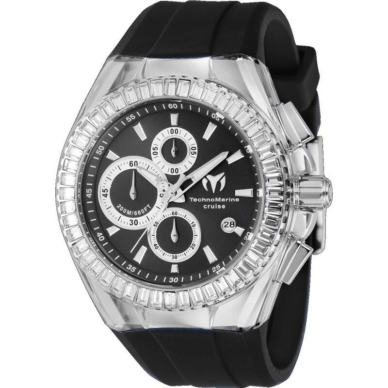 Technomarine Men's TM-121149 Cruise Quartz VD57 Metal Dial Watch - Black