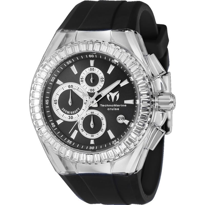 Technomarine Men's TM-121149 Cruise Quartz VD57 Metal Dial Watch - Black