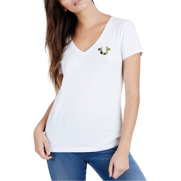 True Religion Womens Camo Logo Basic T Shirt White Medium Overstock 32150395 See more of true religion brand jeans on facebook. overstock com