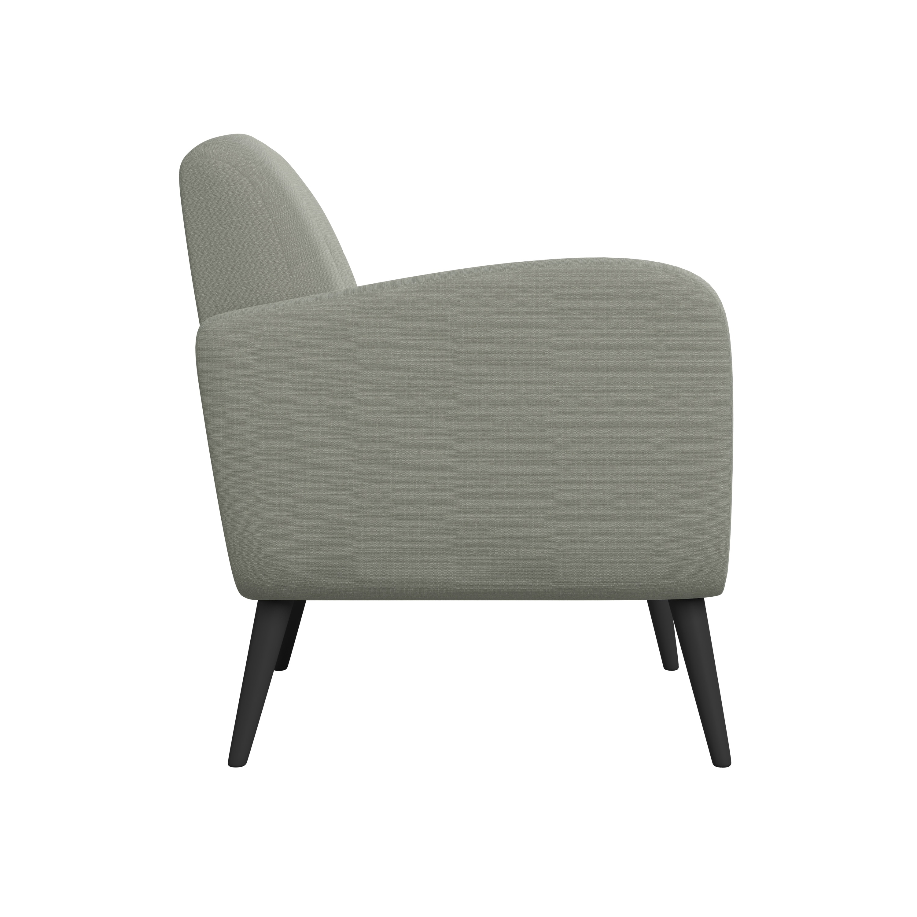 Carson Carrington Keflavik Mid century Dove Grey Linen Arm Chair Bed Bath Beyond 20543771