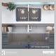 preview thumbnail 36 of 64, Karran Undermount Quartz 33 in. 50/50 Double Bowl Kitchen Sink Kit