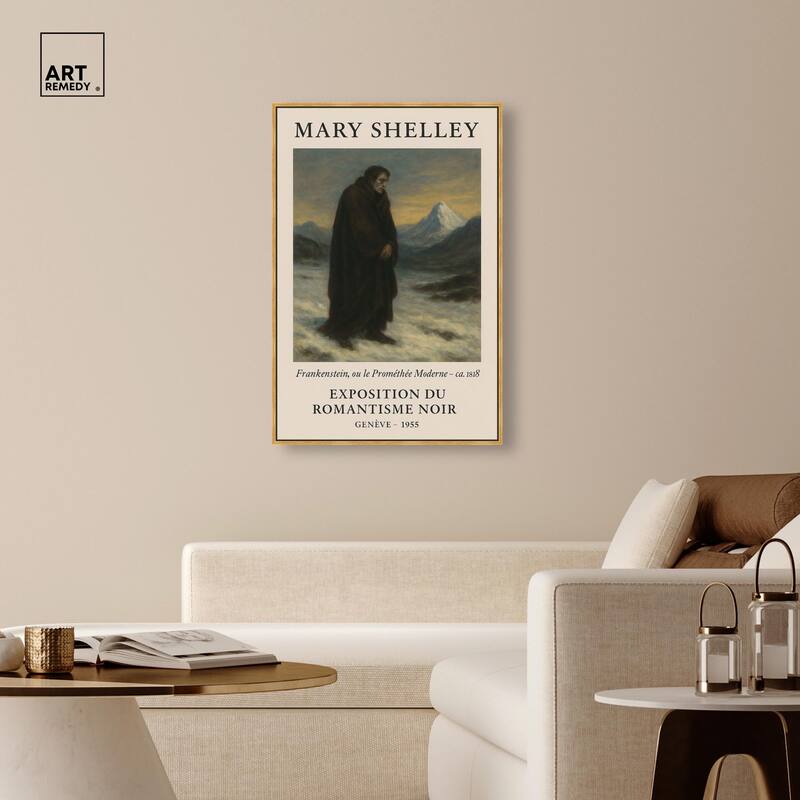 Mary Shelley Canvas by Art Remedy