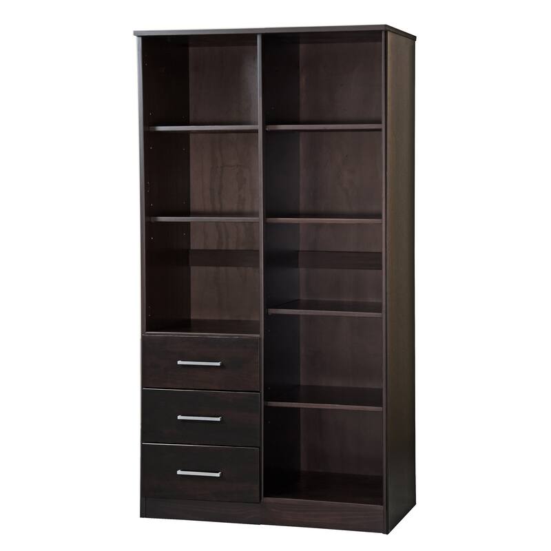 Palace Imports 100% Solid Wood Metro Wardrobe Armoire with Solid Wood or Mirrored Doors