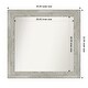 preview thumbnail 96 of 119, Dove Greywash Framed Non-Beveled Custom Wall Mirror, Bathroom Vanity Mirror Outer Size: 34 x 32