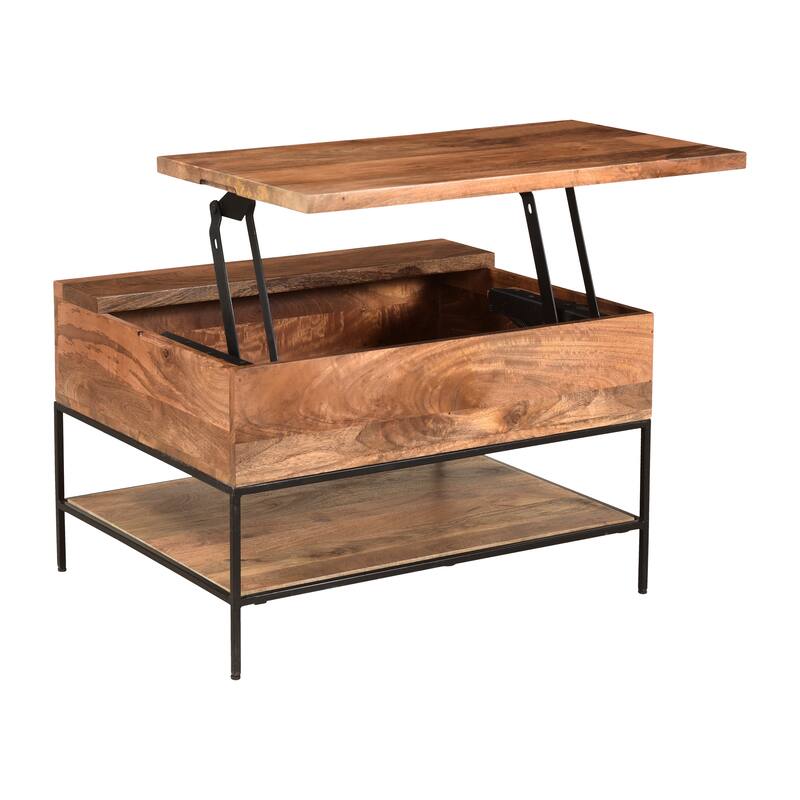 Elk Home Carey Natural Wood 30 Inch Wide Coffee Table