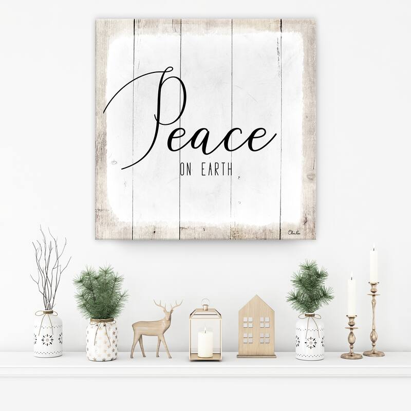 Ready2HangArt 'Peace on Earth II' Holiday Canvas Wall Art by Olivia Rose