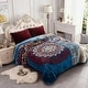 preview thumbnail 39 of 67, Heavy Crafted Thick Floral 9-pound Winter Fleece Blanket 85"x95"