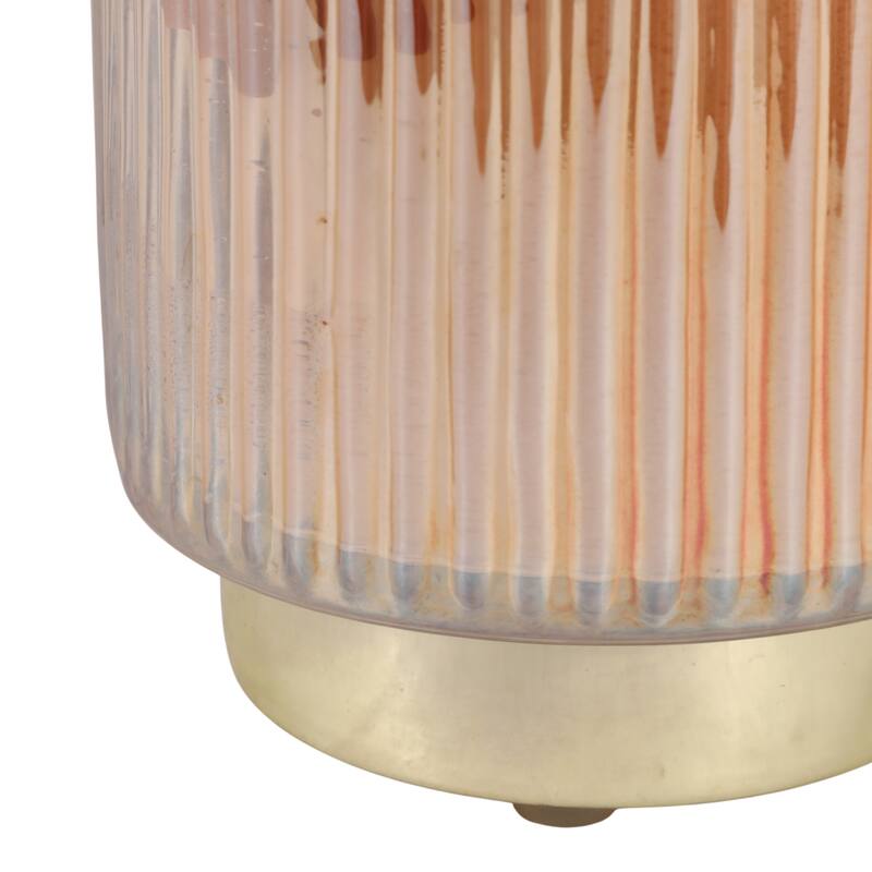 Modern Round Glass Candle on Base - 5" - 5.0"