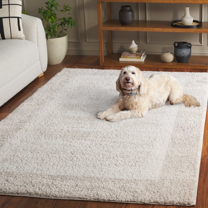 SAFAVIEH Tahoe Berrak Shag Modern 1.2-inch Thick Rug