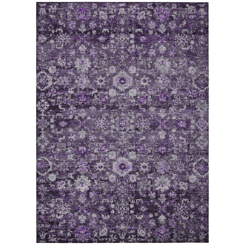 HomeRoots Oriental Traditional Rectangle Outdoor Rug