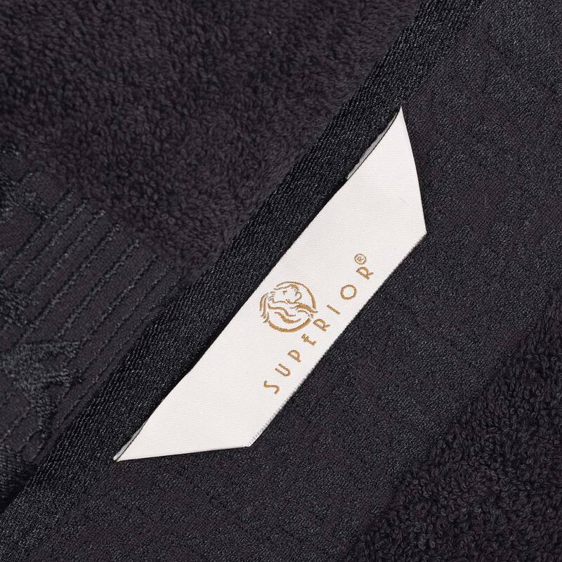 Superior Wisteria Cotton Floral Jacquard 8 Piece Bathroom Towel Set