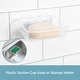 preview thumbnail 8 of 9, Kenney Plastic Suction Cup Soap or Sponge Dish - Clear