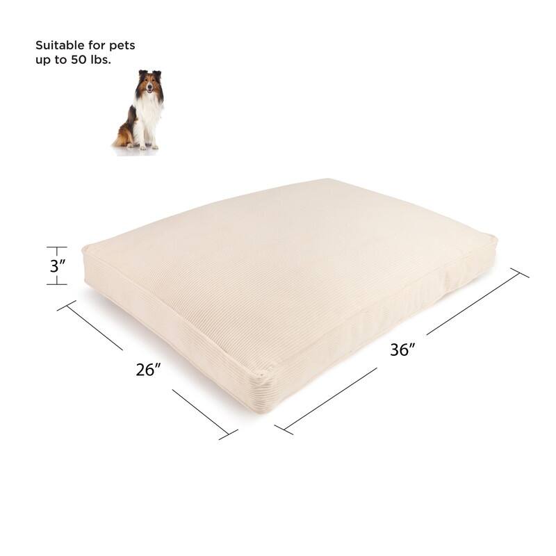 Sherry Kline Double Sided Corduroy Velvet Bed, Small, Medium, & Large Dogs