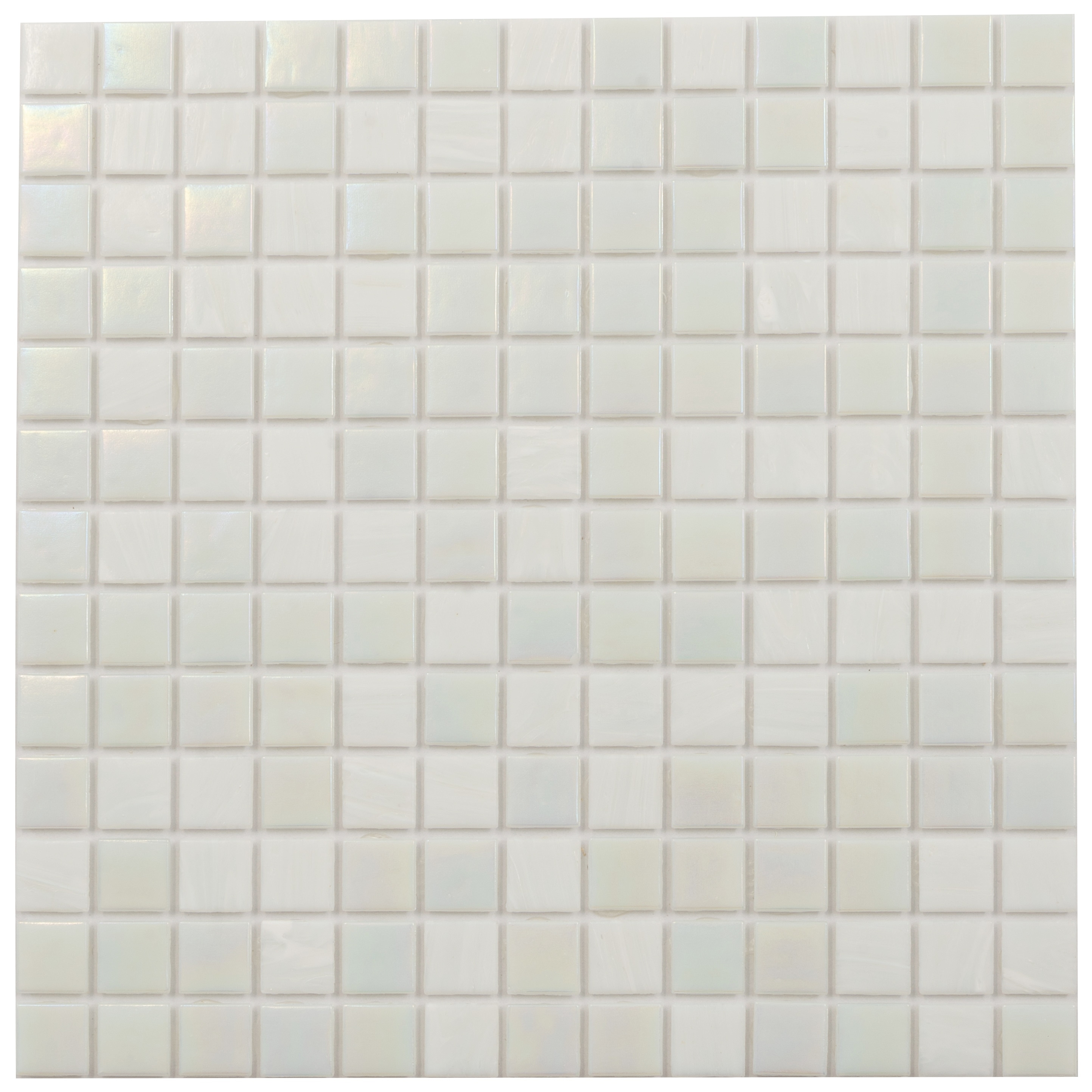 Apollo tile 12" x 12" Mingles Glossy Cotton White Glass Tile (20 sq ft/case) - 20 Pack