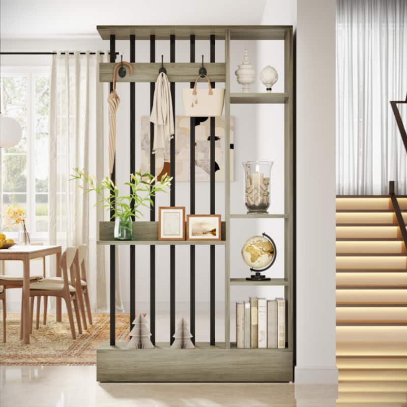 71" Modern Wall Room Divider for Home & Office Decorative - 39.37" W x 11.81" D x 70.87" H