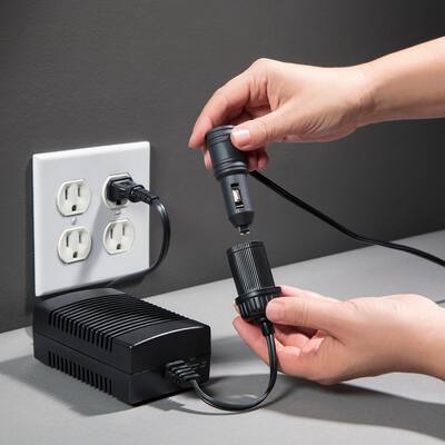 Koolatron 110 Volt AC to 12 Volt DC Power Adapter w/ Circuit Breaker, 12V 5A DC Power Converter