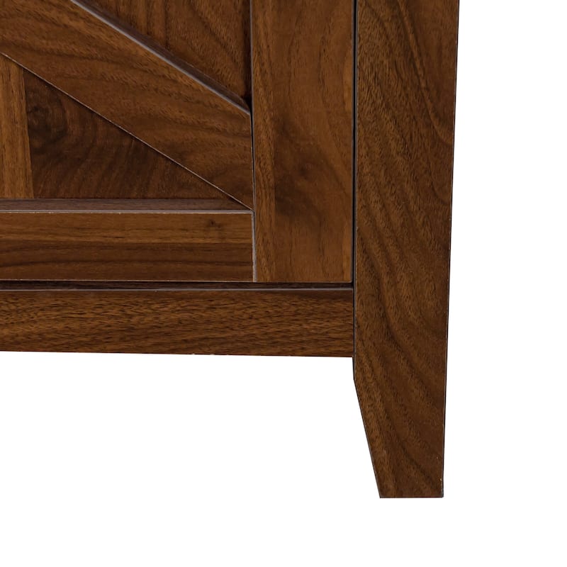 Cabinet with 4 Doors and 4 open shelgves,Freestanding Sideboard Storage Cabinet Entryway Floor Cabinet for Living Room O