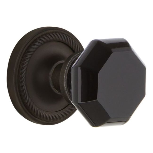 Nostalgic Warehouse Rope Solid Brass Rose Single Dummy Door Knob with