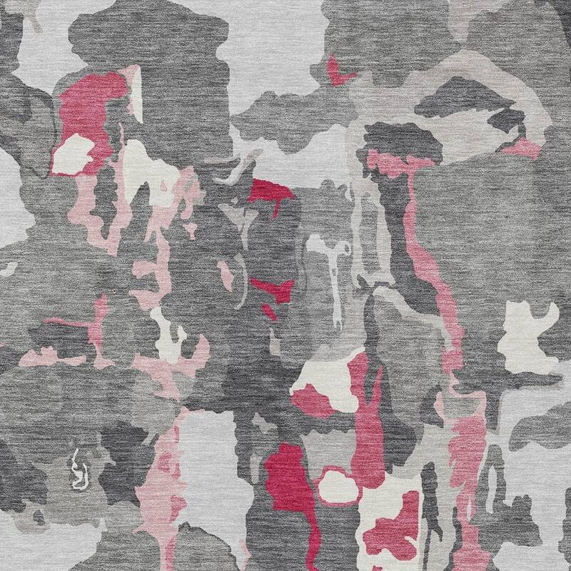 HomeRoots Abstract Transitional Rectangle Outdoor Rug