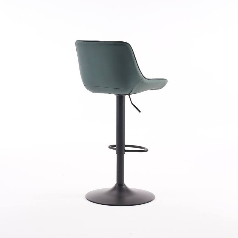 Swivel Upholstered Bar Stools Set of 2, Height Counter Stools