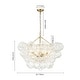 preview thumbnail 20 of 19, Brass Luxury Faceted Glass Globe Cluster Bubble Chandelier