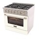 preview thumbnail 37 of 43, KUCHT 36 in. 5.2 cu. ft. Propane Gas Range with Sealed Burners and Convection Oven with interchangeable color door.