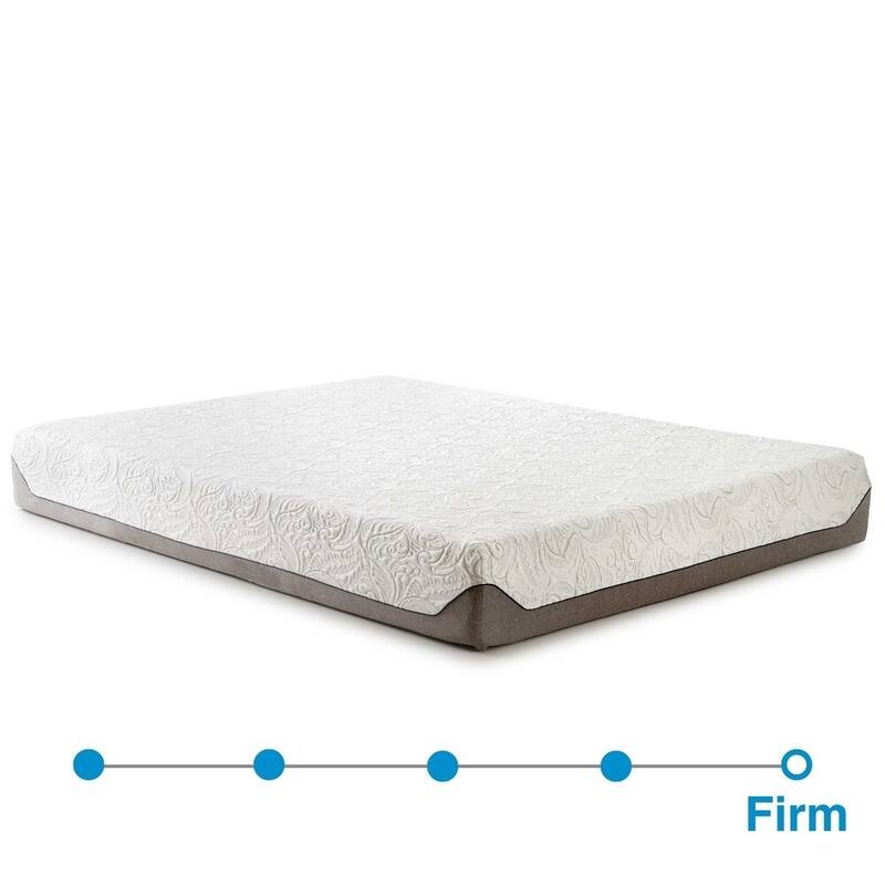 Upholstered Platform Bed and Mattress Bundle - Bed Frame with 8 in. Memory Foam Mattress Included by Boyd Sleep