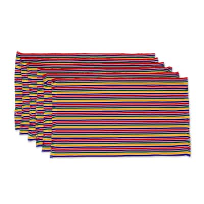 Novica Handmade Trails Of Happiness Cotton Placemats (Set Of 6)