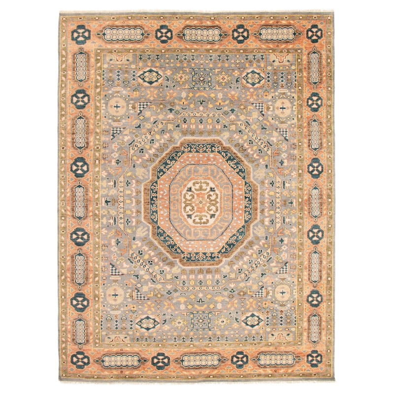 ECARPETGALLERY Hand-knotted Jules Serapi Grey Wool Rug - 9'0 x 11'11 - Grey - 9'0 x 11'11