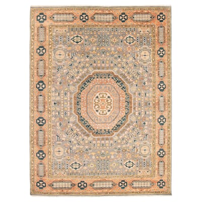 ECARPETGALLERY Hand-knotted Jules Serapi Grey Wool Rug - 9'0 x 11'11